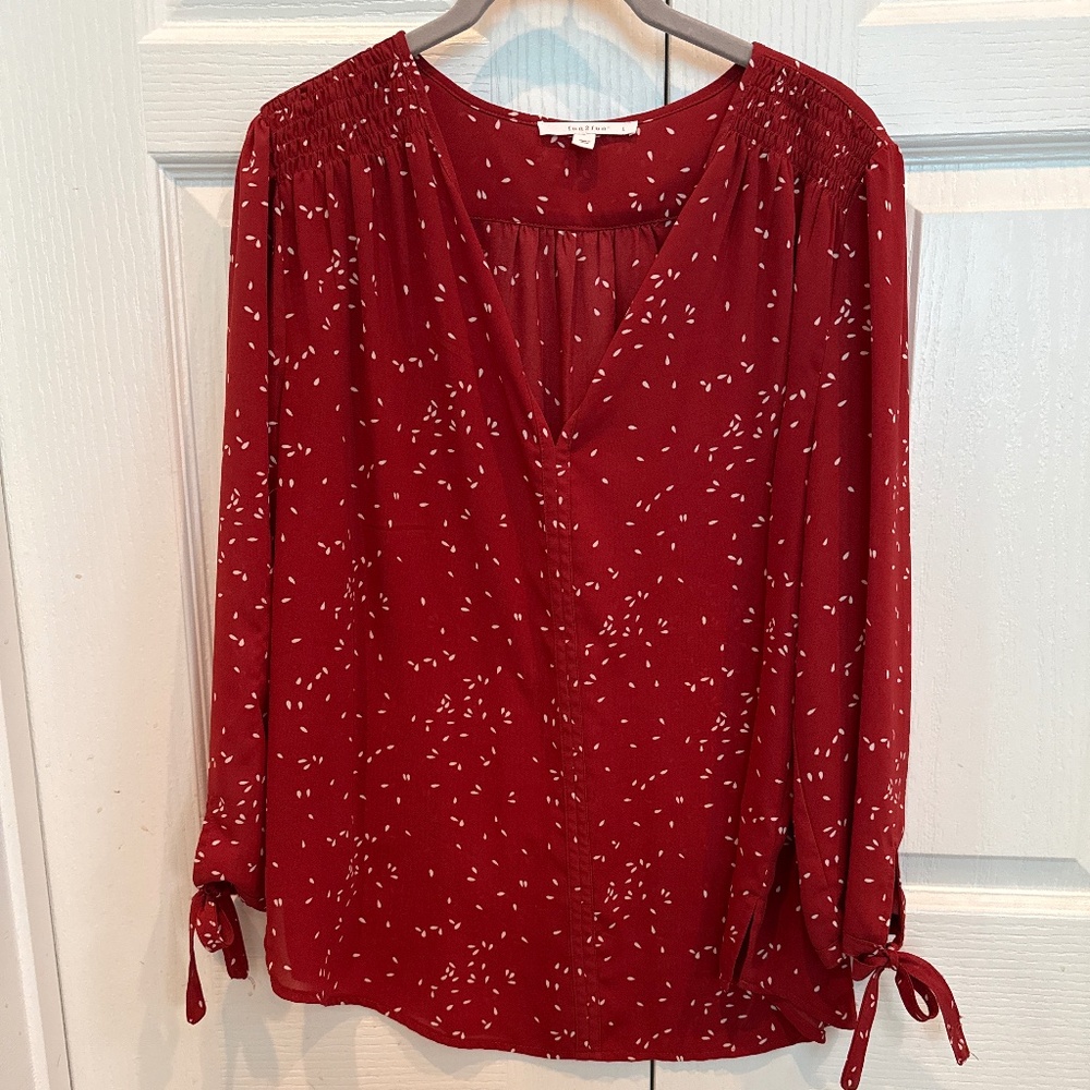 Amiyah Tie Sleeve Blouse